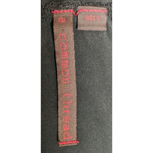 A Common Thread Black Silk Short Elastic Waist Skirt 8 - Picture 8 of 10